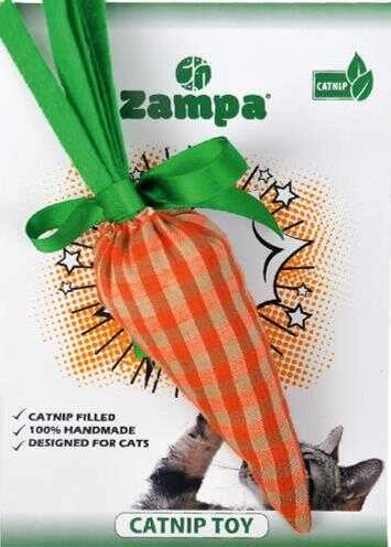 Zampa Pet Catnipli Havuç Kumaş Oyuncak ürün görseli 1