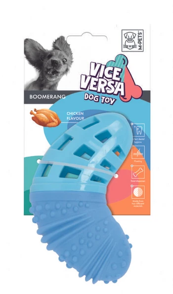 M-Pets Vice Versa Boomerang Tavuk Aromalı Köpek Oyuncağı 18X8X3,5 Cm ürün görseli 1
