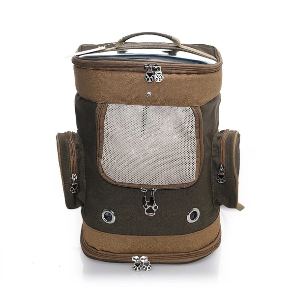 Lepus Kedi ve Köpek Kanvas Çanta Yeşil 30X30X50 Cm ürün görseli 1