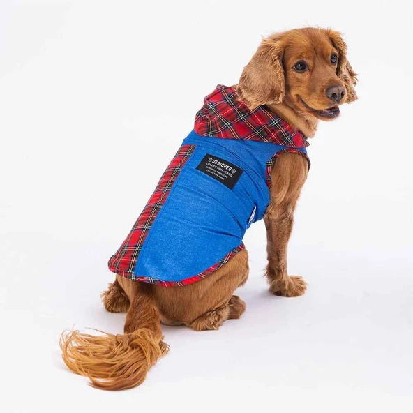 Pawstar Denim Plaid Shirt Köpek T-Shirt 2XLarge ürün görseli 1