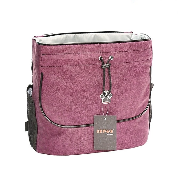 Lepus Kedi ve Köpek Ana Kucağı Taşıma Çantası Mor 20X27X25 Cm ürün görseli 1