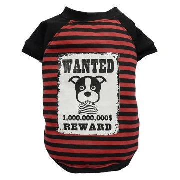 Doggy Dolly Wanted Kırmızı Köpek Tişört XLarge ürün görseli 1