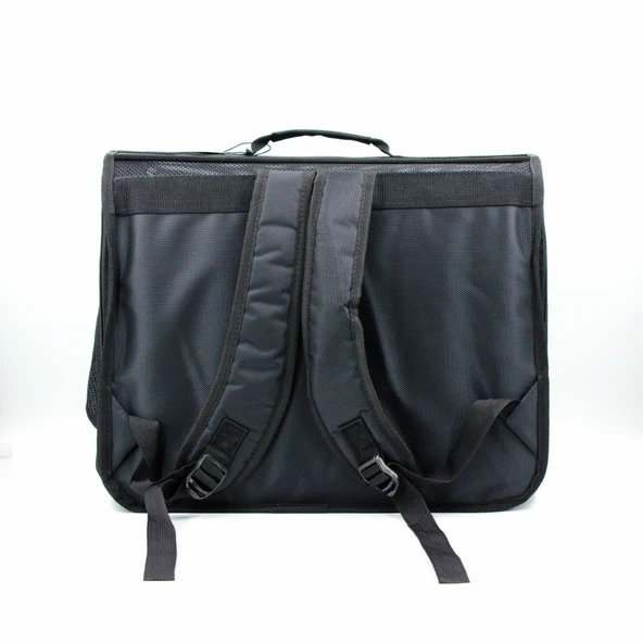 Lepus Cool Backpack Kedi Köpek Taşıma Çantası Siyah 32X26X43 Cm - Resim 3