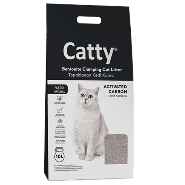 Catty Aktif Karbonlu Kedi Kumu 10 Lt ürün görseli 1