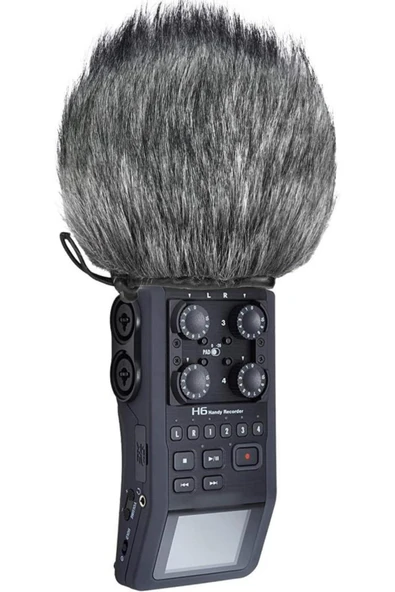 Zoom H8 H6 H5 Ses Kayıt Cihazı Mikrofon Uyumlu Tüy Rüzgarlık - Resim 3