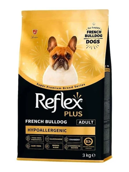 Reflex Plus French Bulldog Hypoallergenic Tavuklu Yetişkin Köpek Maması 3 Kg ürün görseli 1