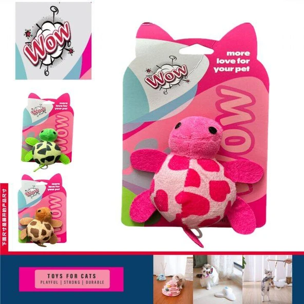 Wow Peluş Kedi Oyuncak Çek Bırak Caretta ürün görseli 1