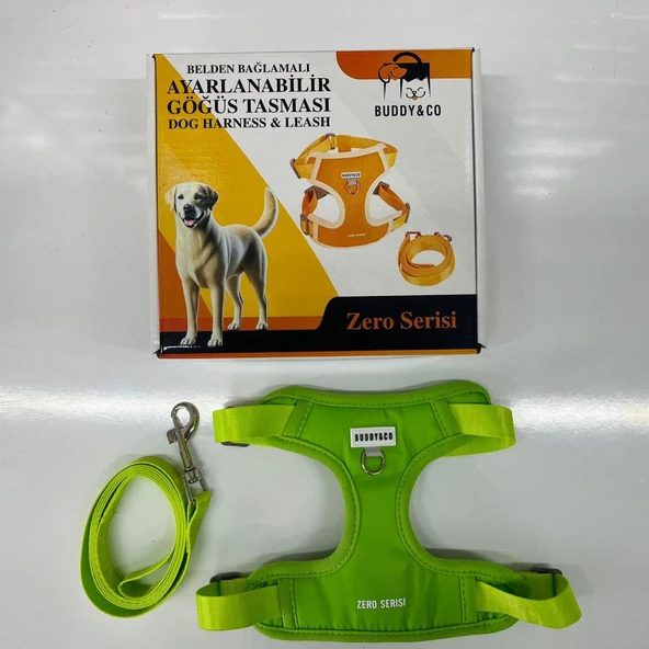 Buddy Co Zero Köpek Uzatmalı Göğüs Tasması Yeşil XSmall ürün görseli 1