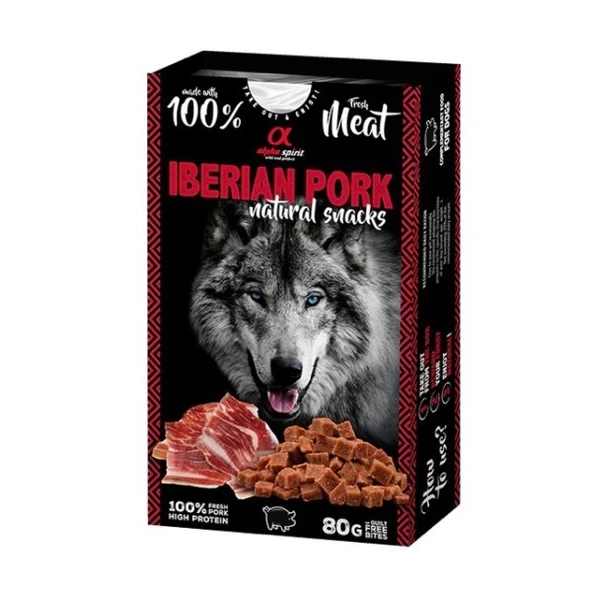 Alpha Spirit Doğal Atıştırmalık Domuz Etli Janbon Köpek Ödülü 80 Gr ürün görseli 1