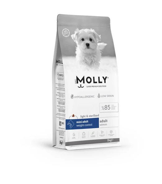 Molly Mini Irk Kısırlaştırılmış Köpek Maması Somonlu 2 Kg ürün görseli 1