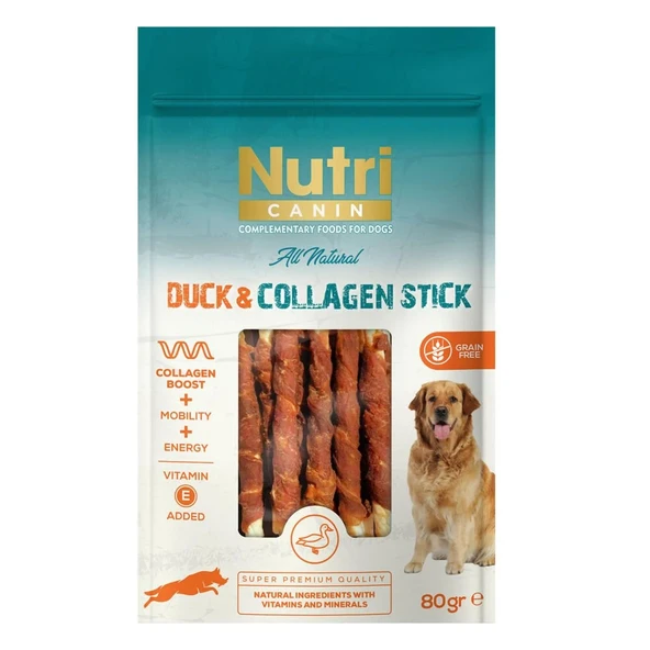 Nutri Canin Duck Collagen Stick Ördekli Köpek Ödülü 80 Gr ürün görseli 1