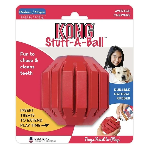 KONG Stuff-A-Ball Çok Amaçlı Köpek Oyuncağı Medium ürün görseli 1