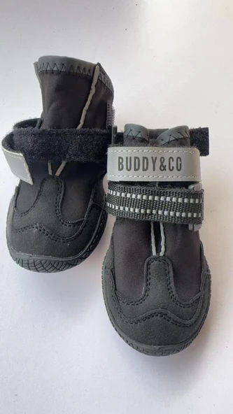 Buddy Co Megastone Kauçuk Dış Taban Köpek Ayakkabısı Siyah No 3 4,5 Cm ürün görseli 1
