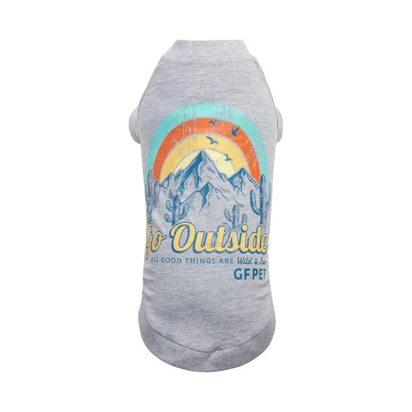 GF Pet Graphic Tee Köpek Tshirt Gri XSmall ürün görseli 1