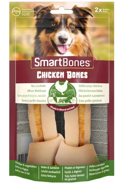 SmartBones Orta Irk Köpekler için Tavuklu Ödül Kemiği (2li) 158 Gr ürün görseli 1