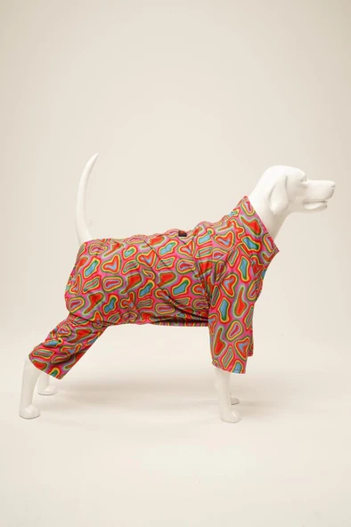 A40 Pınky Penye Astarlı Su Geçirmez Köpek Yağmurluğu XXLarge ürün görseli 1