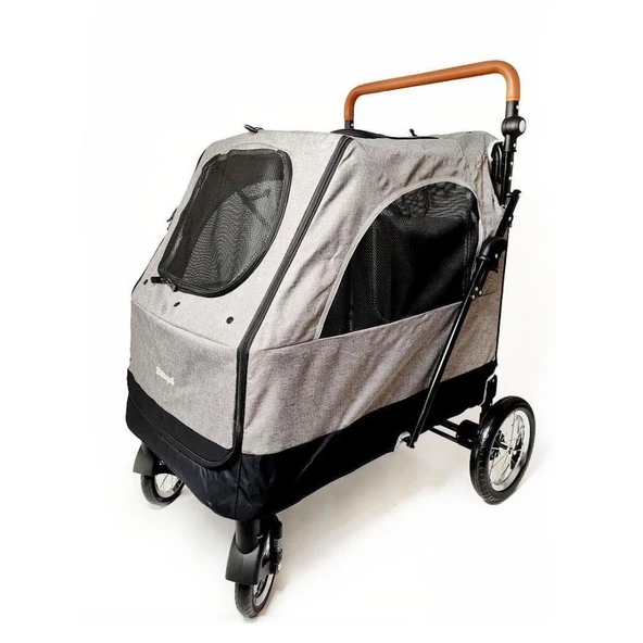 Zampa Stroll Kedi Köpek Taşıma Arabası Puseti Gri 55 Kg 69x81x110 Cm ürün görseli 1