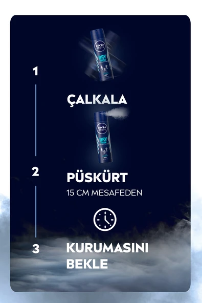 Nivea Men Erkek Sprey Deodorant Dry Fresh 72 Saat Anti-perspirant Koruma,150ml - Resim 2