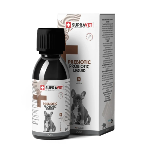 Supravet Sıvı Probiyotik Köpek Bağışıklık Güçlendirici Probiyotik + Prebiyotik Takviyesi 100 Ml ürün görseli 1