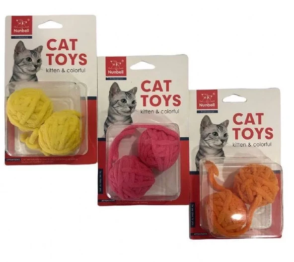 Nunbell Kedi Oyuncagı Kuyruklu Top 2'li ürün görseli 1