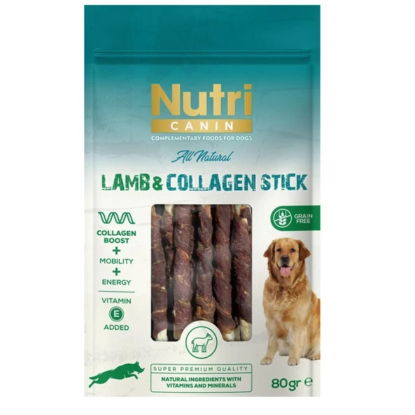 Nutri Canin Lamb Collagen Stick Kuzulu Köpek Ödülü 80 Gr ürün görseli 1