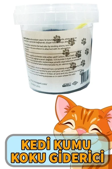 Marketimol Aktif Karbon Kedi Kumu Koku Giderici 250 Gr - Resim 3
