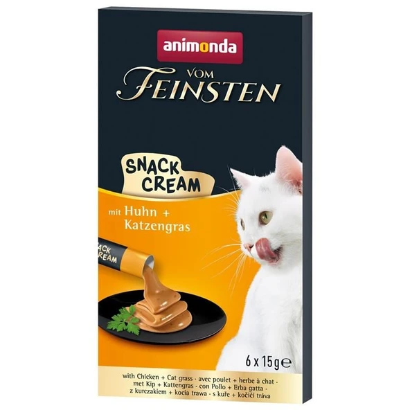 Animonda Snack Carny Tavuklu & Kedi Otlu Kedi Kreması 6x15 Gr ürün görseli 1