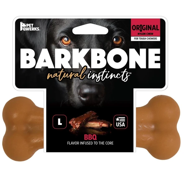 BarkBone Original Barbekü Aromalı Köpek Çiğneme Kemiği Büyük Boy 20 Cm ürün görseli 1