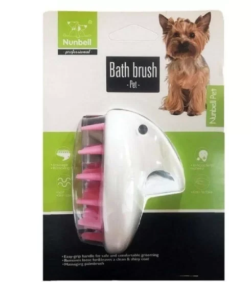 Nunbell Kedi Köpek Masaj ve Yıkama Fırçası ürün görseli 1
