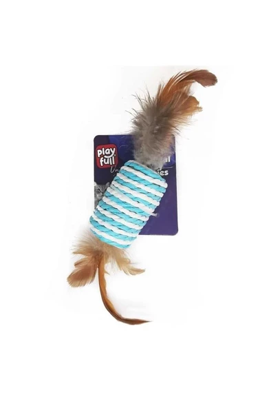 Playfull Hasır Tüylü Top Kedi Oyuncağı 4 Cm - Resim 2