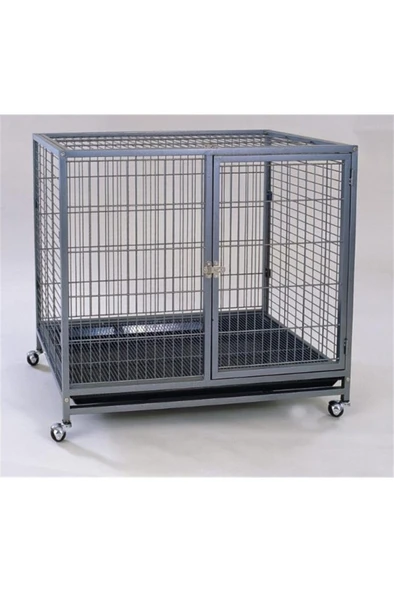 Dayang Galveniz Teker Köpek Kafesi 95x57x87 cm ürün görseli 1