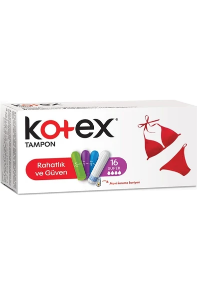 Kotex Tampon Süper 16 Lı ürün görseli 1