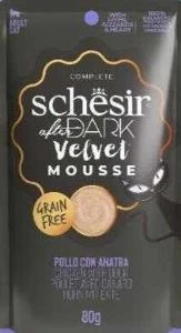 Schesir After Dark Mousse Tavuk ve Ördek Etli Tahılsız Yetişkin Kedi Konservesi 80 Gr ürün görseli 1