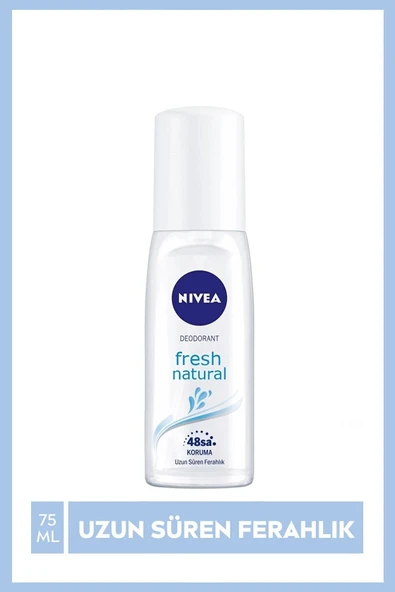 Nivea Kadın Pump Sprey Deodorant Fresh Natural 48 Saat Deodorant Koruması 75 Ml,48 Saat Koruma - Resim 2