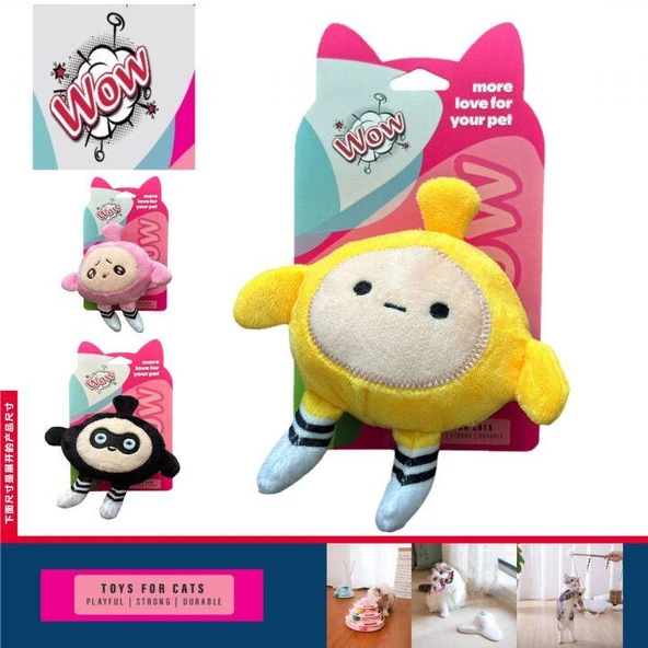 Wow Peluş Kedi Oyuncak Bebek ürün görseli 1