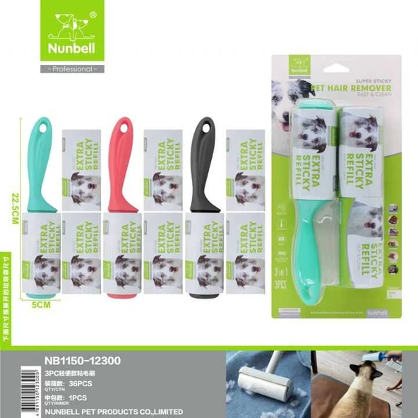 Nunbell Tüy Toplama Rulosu 2 Yedekli ürün görseli 1