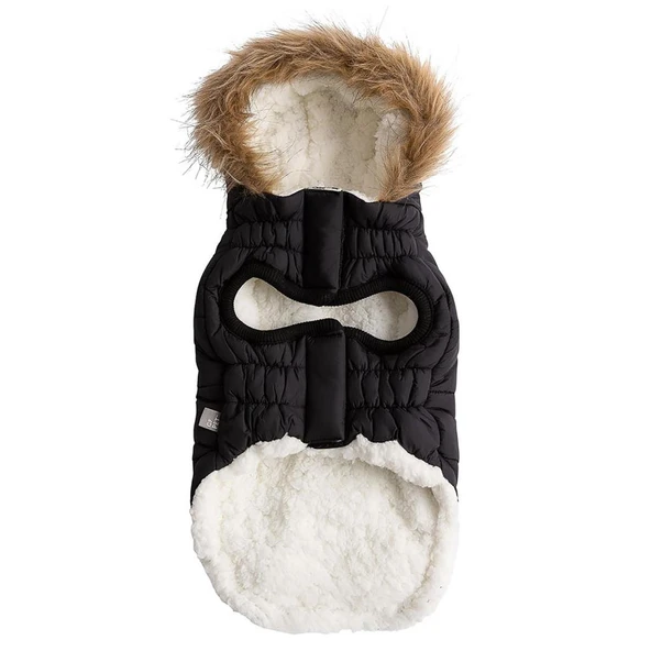 GF PET Urban Parka Köpek Montu Siyah XXSmall - Resim 2
