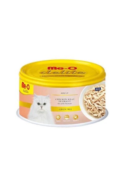 Me-o Delite Tavuk Etli Kedi Konservesi 80 Gr ürün görseli 1
