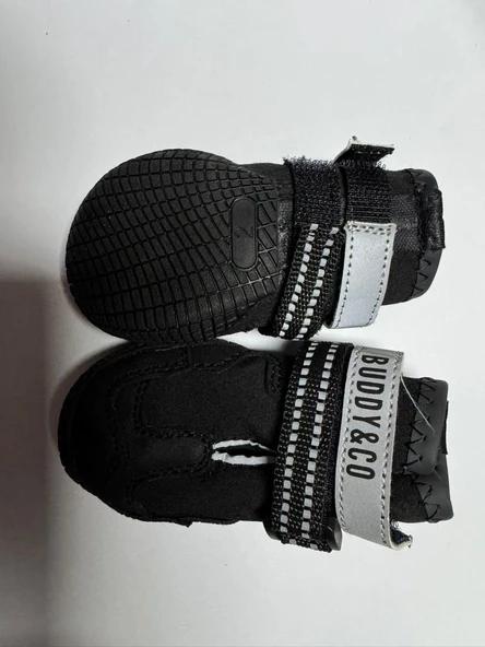 Buddy Co Megastone Kauçuk Dış Taban Köpek Ayakkabısı Siyah No 3 4,5 Cm - Resim 2