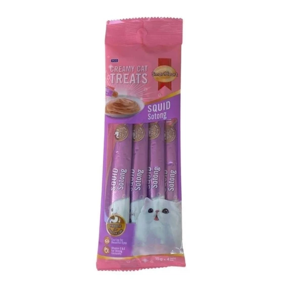 SmartHeart Kalamar Krema Kedi Ödülü 4x15 Gr ürün görseli 1