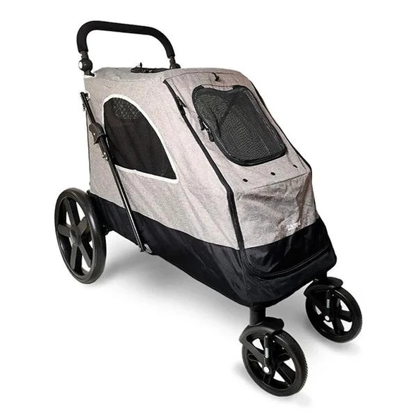 Zampa Alonso Kedi Köpek Taşıma Arabası Puset Gri 30 Kg 60x97x111 Cm - Resim 2