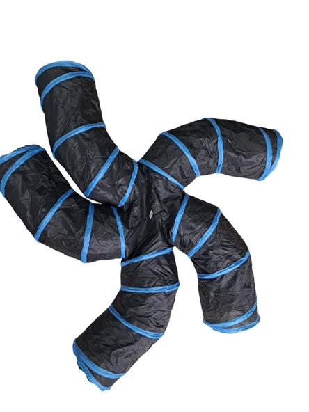 Pet Pretty Kıvrımlı 5 Yollu Siyah Kedi Oyun Tüneli ürün görseli 1