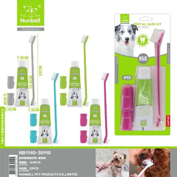 Nunbell Dental Diş Macunu ve Fırça Seti Etli 100 Gr ürün görseli 1