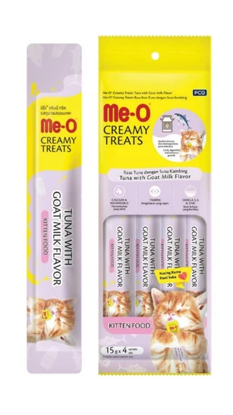 Me-O Creamy Kitten Tuna Keçi Sütü 4X15 Gr ürün görseli 1