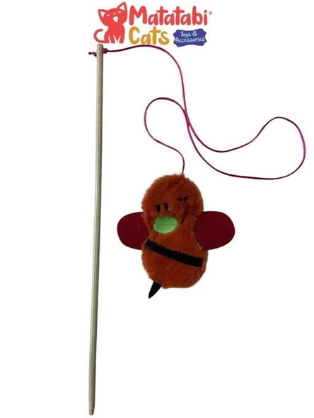 Matatabi Cats Kedi Oyuncağı Tüylü Olta Arı ürün görseli 1