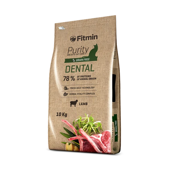 Fitmin Purity Dental Taze Kuzu Etli Yetişkin Kedi Maması 10 Kg ürün görseli 1