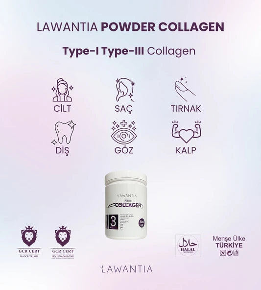 LAWANTIA Powder Collagen Tip 1-3 300 Gram - Resim 3