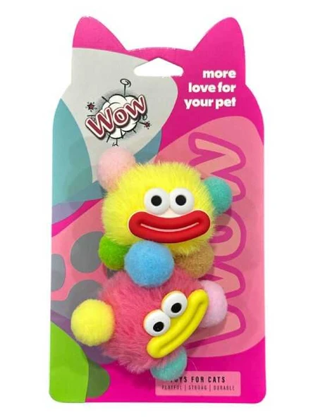 Wow Peluş Kedi Oyuncak İkili Koca Kafa ürün görseli 1
