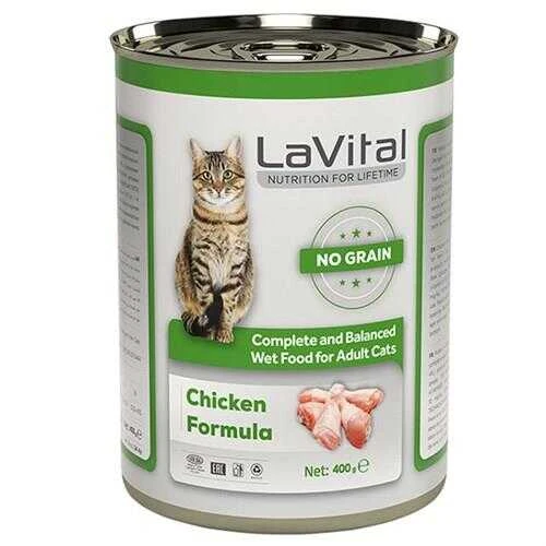 La Vital Adult Tahılsız Tavuklu Yetiskin Kedi Konservesi 400 Gr ürün görseli 1