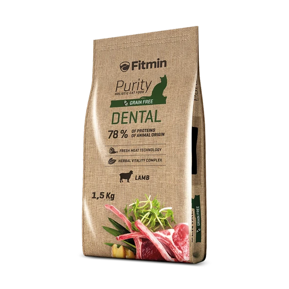Fitmin Purity Dental Taze Kuzu Etli Yetişkin Kedi Maması 1,5 Kg ürün görseli 1